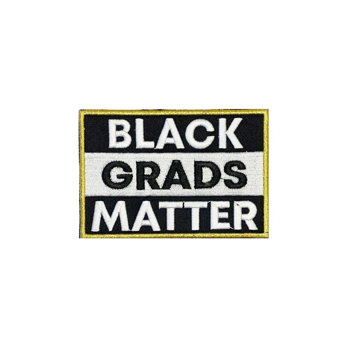 Antique Gold BLACK GRADS MATTER Graduation Stole - Graduation Attire