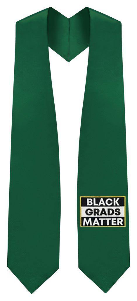 Hunter BLACK GRADS MATTER Graduation Stole - Graduation Attire