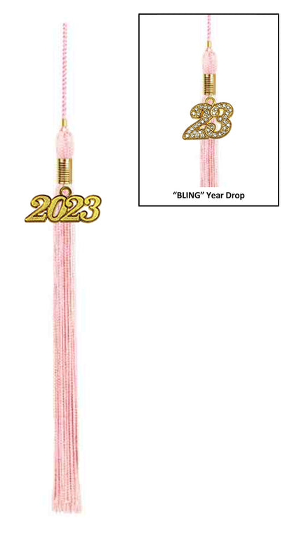 Shiny Pink High School Graduation Cap & Gown
