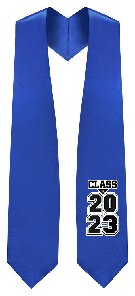 Royal Blue "Class of 2023" Graduation Stole