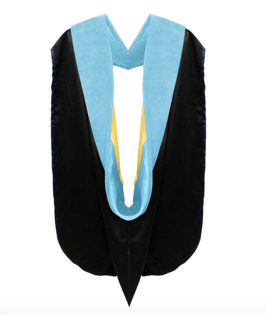 Doctor of Education Hood - Light Blue & Golden Yellow