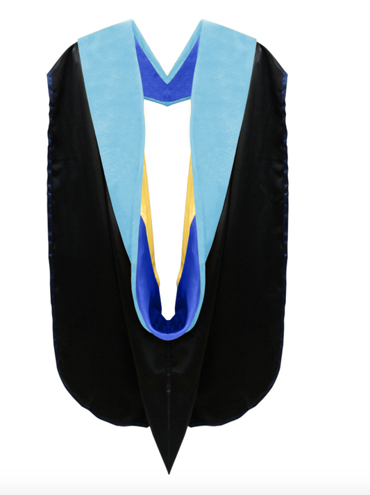 Doctor of Education Hood - Royal Blue & Golden Yellow
