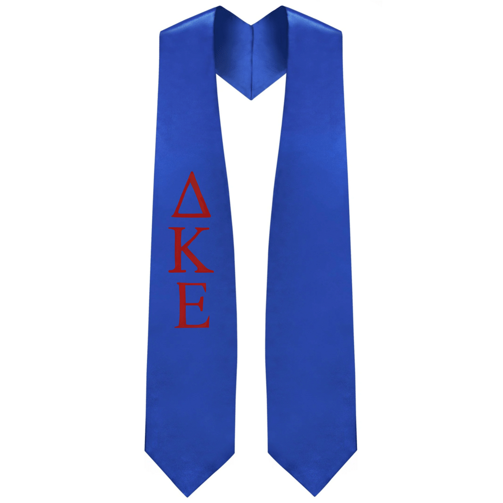 Delta Kappa Epsilon Greek Lettered Stole – Graduation Attire