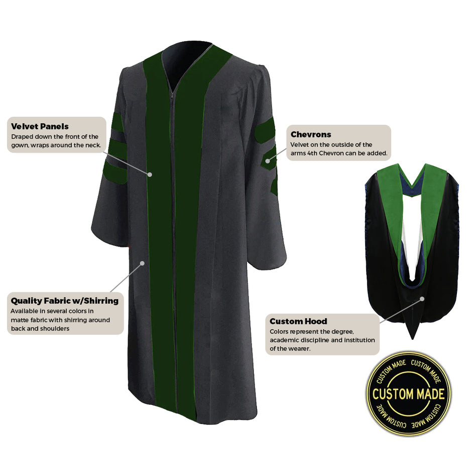 Custom Doctorate Degree Graduation Gowns - Faculty Gowns – Graduation ...