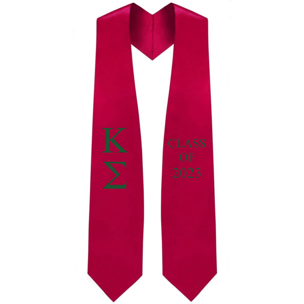 Kappa Sigma Lettered Stole w/ Year