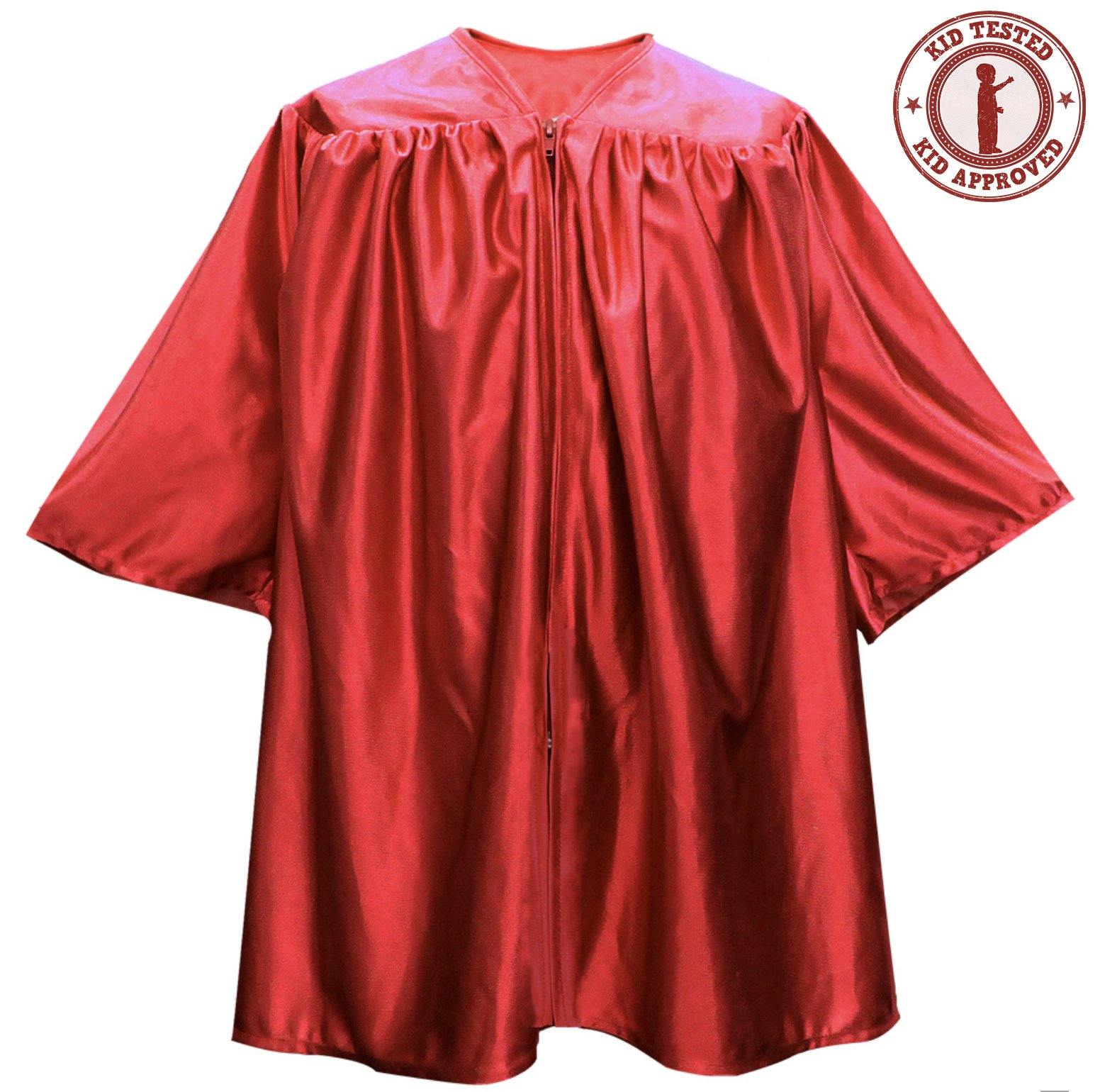 Child Red Graduation Gown - Preschool & Kindergarten Gowns - Graduation Attire