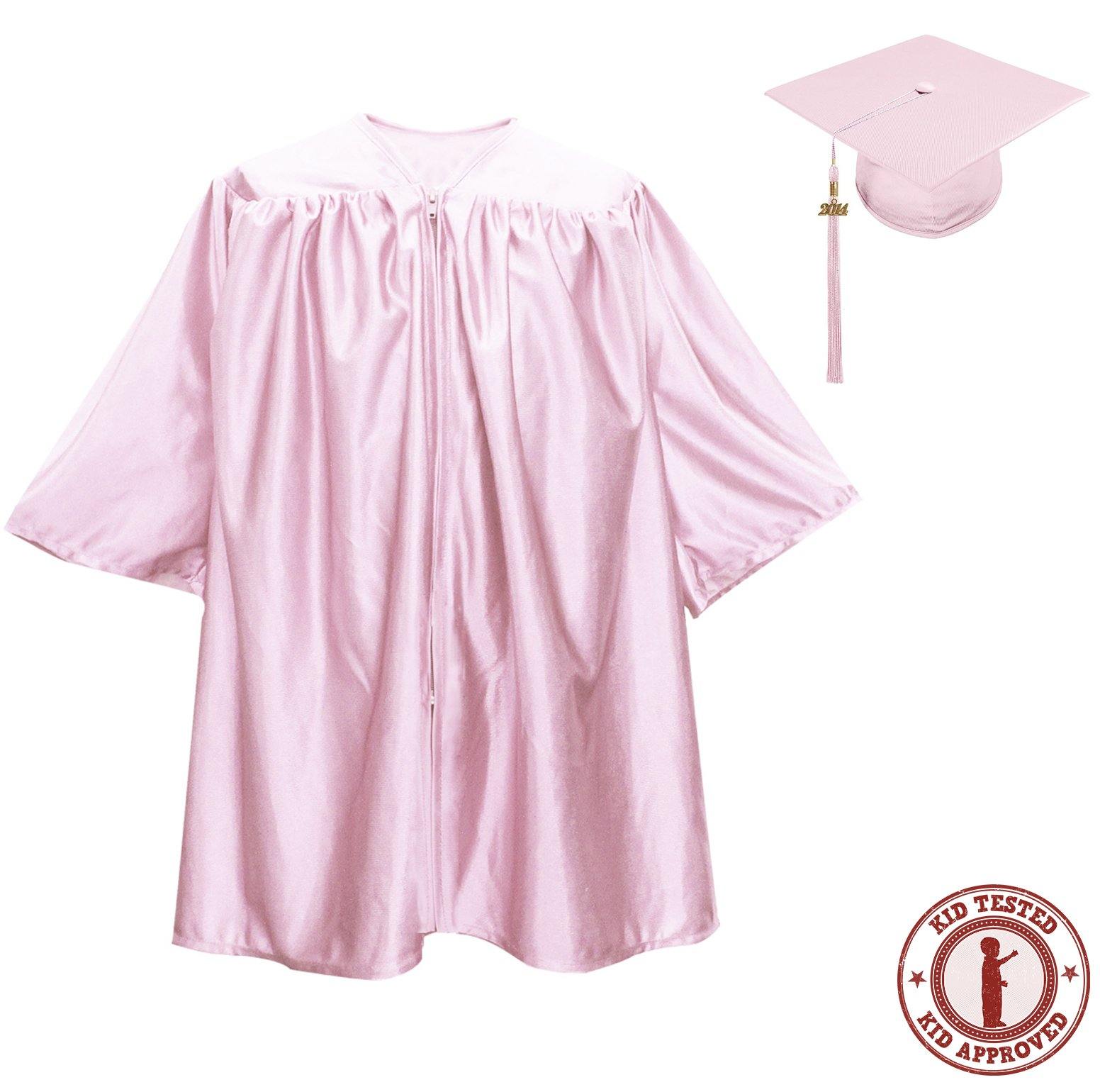 Pink Cap and Gown 5'5 Silky material #graduation... - Depop