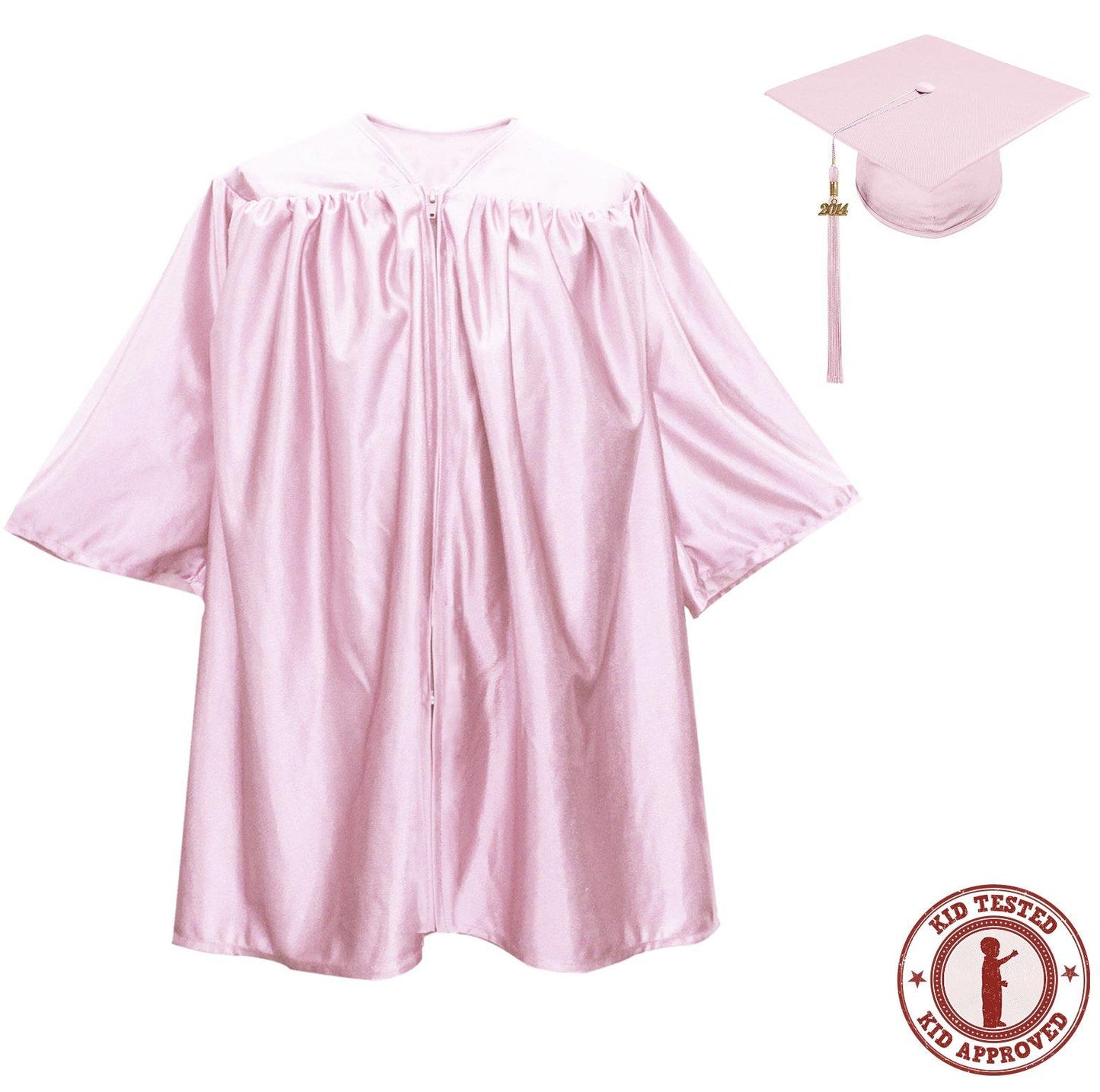 Child Pink Graduation Cap & Gown - Preschool & Kindergarten - Graduation Attire