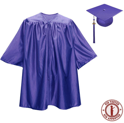 Child Purple Graduation Cap & Gown - Preschool & Kindergarten - Graduation Attire
