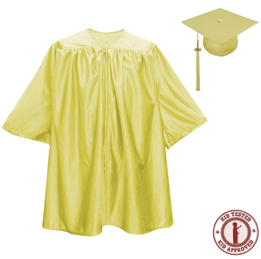 Child Gold Graduation Cap & Gown - Preschool & Kindergarten - Graduation Attire