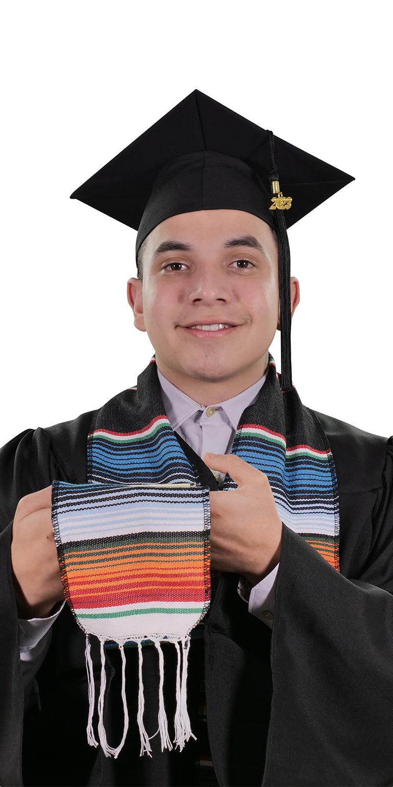Black Mexican Serape Graduation Stole/Sash Black Mexican Serape Graduation Stole/Sash