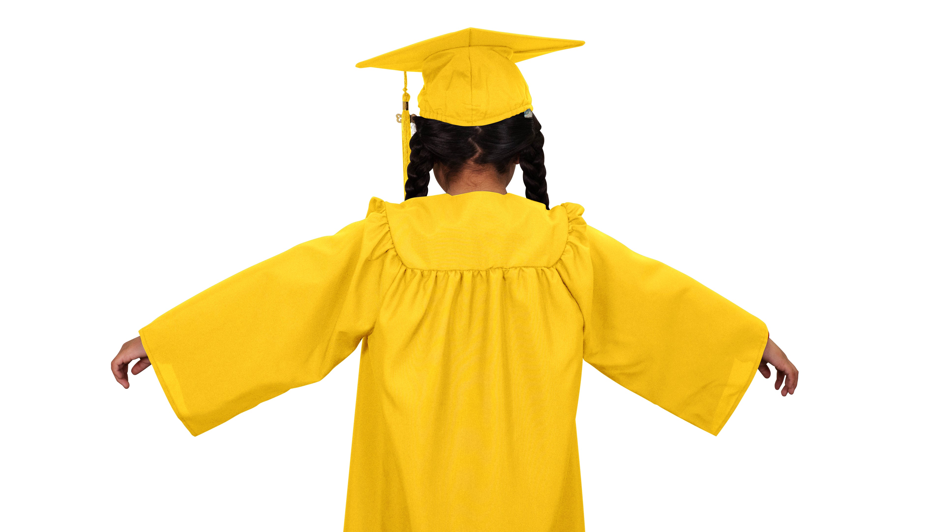 Child Matte Gold Graduation Cap & Gown - Preschool & Kindergarten Child Matte Gold Graduation Cap & Gown - Preschool & Kindergarten