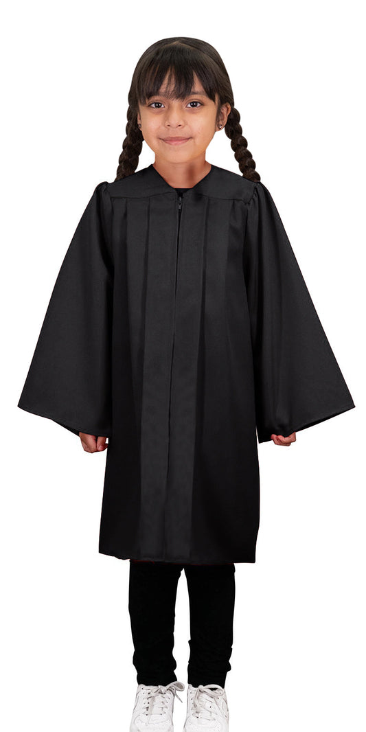 Child Matte Black Graduation Gown - Preschool & Kindergarten Gowns