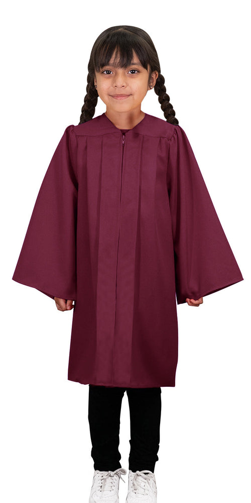 Child Matte Maroon Graduation Gown - Preschool & Kindergarten Gowns Child Matte Maroon Graduation Gown - Preschool & Kindergarten Gowns