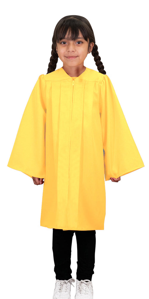 Child Matte Gold Graduation Gown