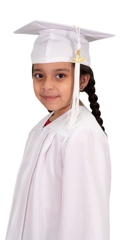 White graduation sales gown near me