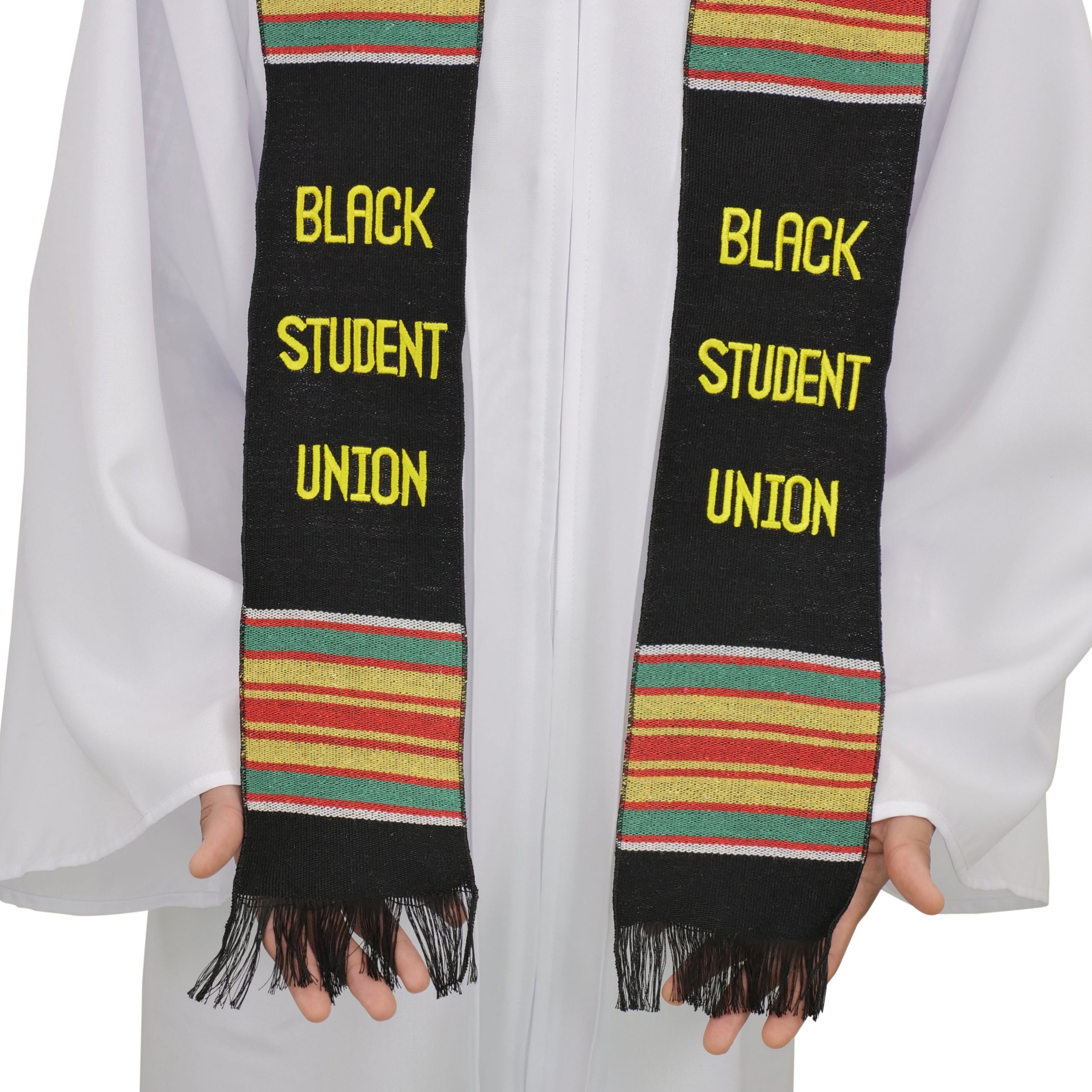 Black Student Union Kente Graduation Sash/Stole Graduation Attire Black Student Union Kente Graduation Sash/Stole Graduation Attire