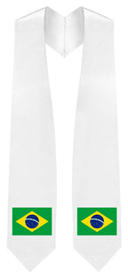 Brazil Embroidered Patch Stole - Brazil Flag Patch Sash