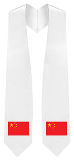 China Embroidered Patch Stole - China Flag Patch Sash