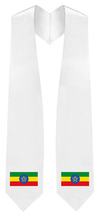 Ethiopia Embroidered Patch Stole - Ethiopia Flag Patch Sash