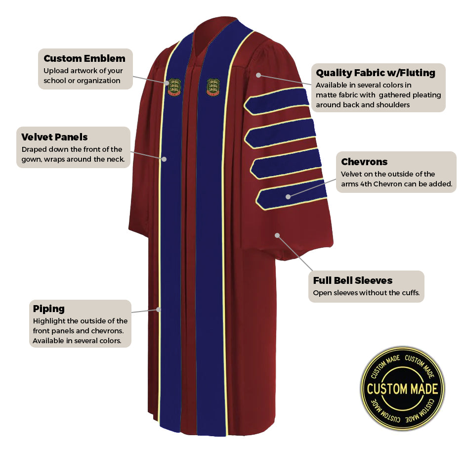 Engineer Robe Custom Doctorate Degree Graduation Gowns - Faculty Gowns – Graduation ...