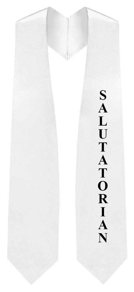 White Salutatorian Stole for Graduation