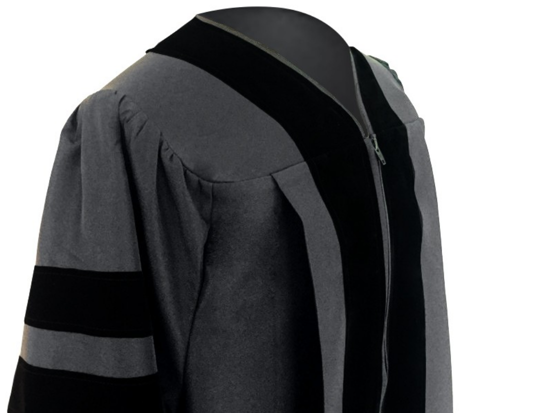 Classic Doctoral Graduation Gown - Academic Regalia - Graduation Attire