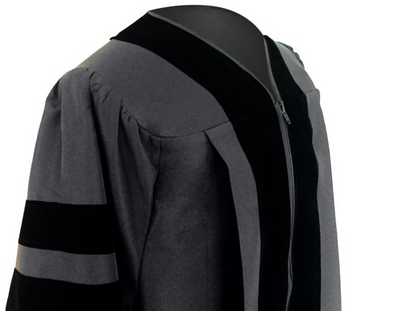 Classic Doctoral Graduation Gown - Academic Regalia - Graduation Attire