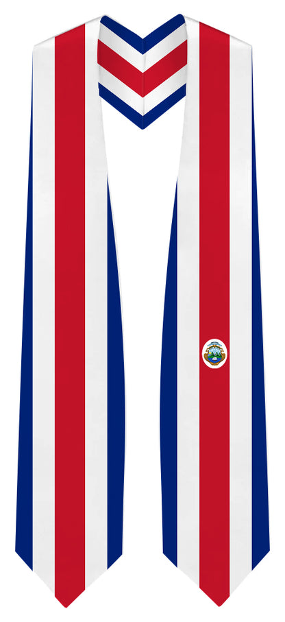 Costa Rica Graduation Stole -  Costa Rica Flag Sash