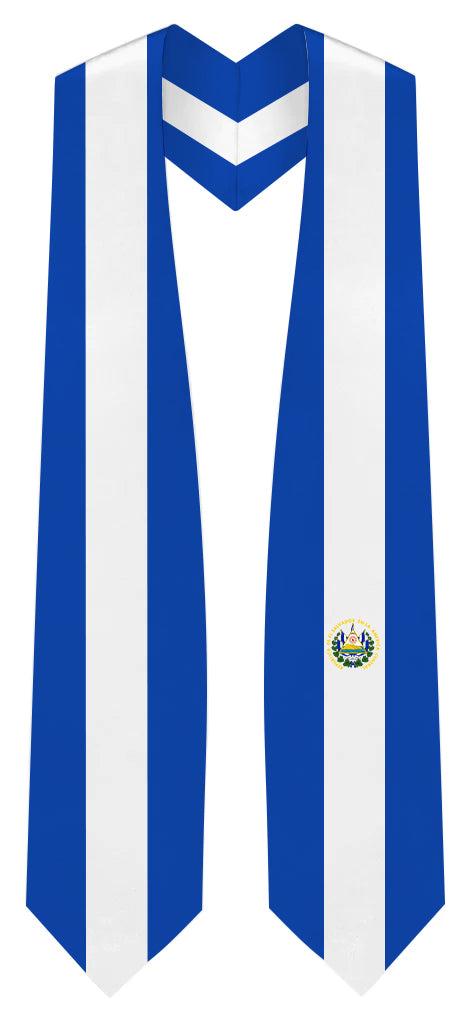 El Salvador Graduation Stole - El Salvador Flag Sash