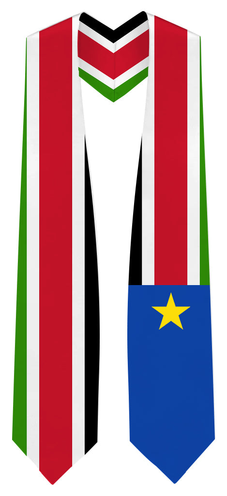 South Sudan Graduation Stole -  South Sudan Flag Sash