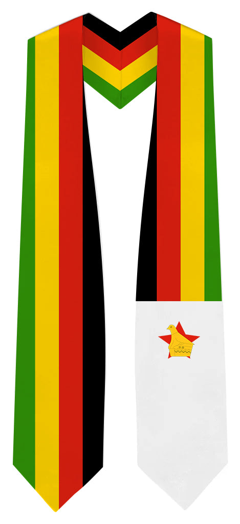 Zimbabwe Graduation Stole - Zimbabwe Flag Sash
