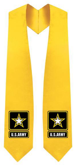 Gold U.S Army Stole - Veteran & Military Stole