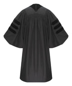 Deluxe Doctoral Graduation Gown - Academic Regalia - Graduation Cap and Gown