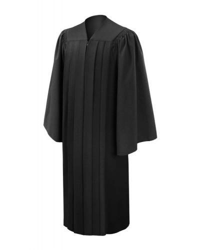 Deluxe Black Bachelors Graduation Gown - Academic Regalia