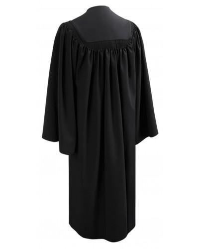 Deluxe Black Bachelors Graduation Gown - Academic Regalia Deluxe Black Bachelors Graduation Gown - Academic Regalia