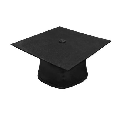 Deluxe Black High School Graduation Cap & Gown - Fluted Cap & Gown - Graduation Cap and Gown