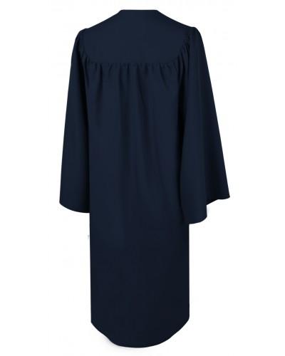 Matte Navy Blue Bachelors Graduation Gown - College & University Graduation Attire Matte Navy Blue Bachelors Graduation Gown - College & University Graduation Attire