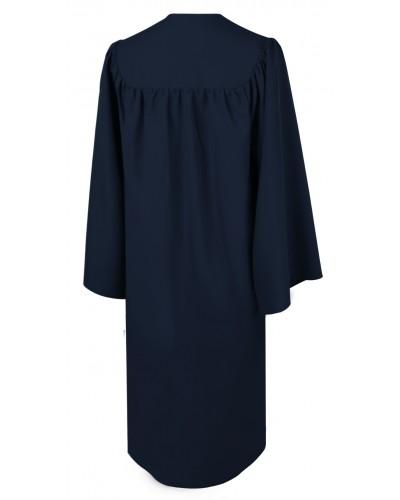 Matte Navy Blue Bachelors Graduation Gown - College & University - Graduation Cap and Gown