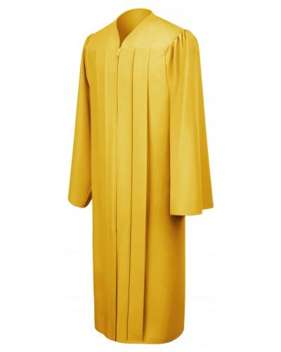 Matte Gold Bachelors Graduation Gown - College & University - Graduation Cap and Gown