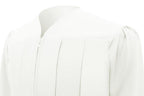 Matte White High School Graduation Cap and Gown - Graduation Cap and Gown