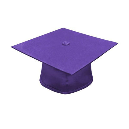 Matte Purple High School Graduation Cap and Gown - Graduation Cap and Gown