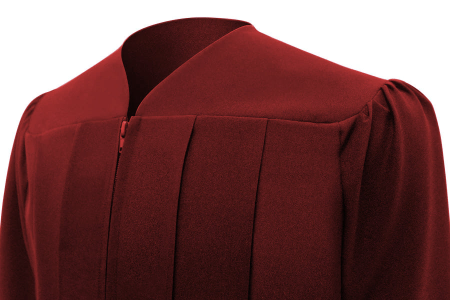 Matte Burgundy High School Graduation Gown – Graduation Attire