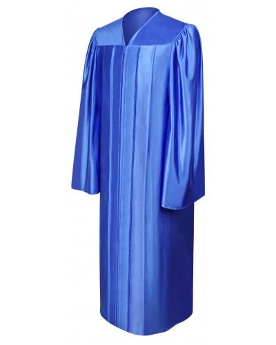 Shiny Royal Blue Bachelors Graduation Gown - College & University - Graduation Cap and Gown