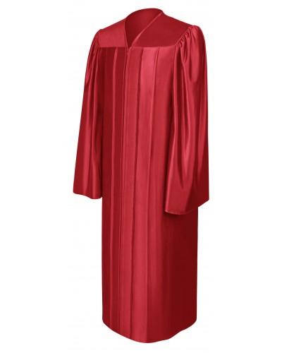 Shiny Red Bachelors Graduation Gown