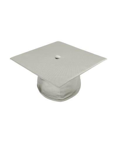 Shiny Silver High School Cap and Gown - Graduation Cap and Gown