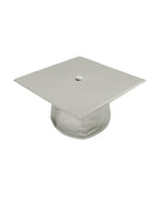 Shiny Silver High School Cap and Gown - Graduation Cap and Gown