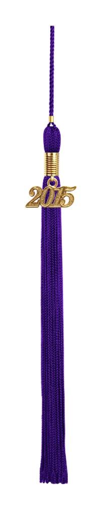 Shiny Purple High School Graduation Cap and Gown - Graduation Cap and Gown