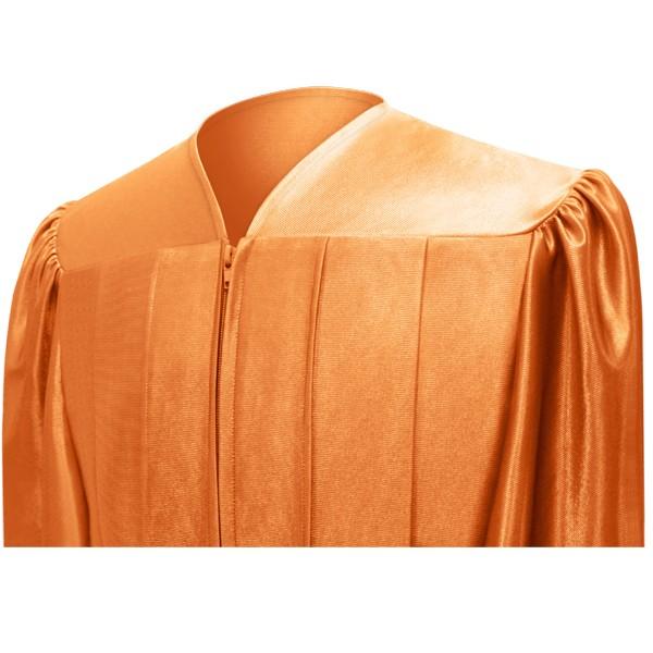 Shiny Orange Bachelors Cap & Gown - College & University 48 (5'3