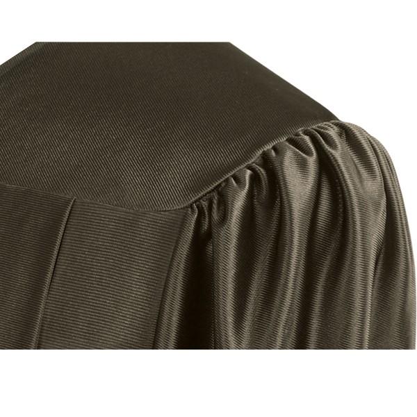 Shiny Brown Bachelors Cap & Gown